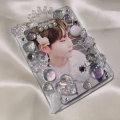 トレカケース デコ 硬質ケース 韓国 レジン ホログラム ラメ