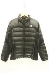 【中古】 THE NORTH FACE メンズダウンジャケット M HYBRID ACONCAGUA JACKET THE NORTH FACE M 黒 ブラック 刺繍 ロゴ