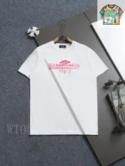 【今日特価】BALENCIAGA Vintage Letter Print T-1