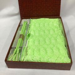【未使用】帯揚げ・帯締めセット　和装小物　黄緑　C571