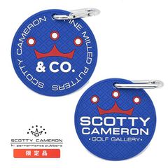 スコッティキャメロン ラバー パッティングディスク クラウン & Co ブルー バッグタグ カラビナ付き Scotty Cameron キャメロン Puttuing Disc Crown