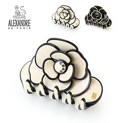 ACCS-15485-02　ALEXANDRE DE PARIS【アレクサンドル ドゥ パリ】 カメリアクリップ S（6cm）