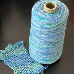 かすり染め糸　50ｇ　綿糸　コットン　夏糸　編みもの