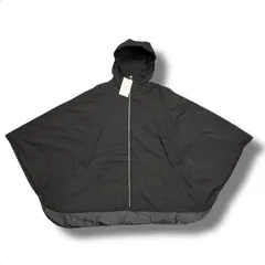 参考上代79200円 未使用品 ssstein 24AW PADDED PONCHO パデッドポンチョ 中わた フーディー パーカー シュタイン ST.916 ブラック S  99321A5のサムネイル