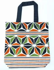 A4がすっぽり入るトートバッグ サブバッグ 肩掛け 手提げかばん 縦型 内ポケット付き 和モダン 和風モダン 和装 黒 橙 緑 a4tote_wamodan