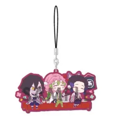 【中古】ストラップ(キャラクター) C.伊黒小芭内＆甘露寺蜜璃＆胡蝶しのぶ わちゃっと!ラバーストラップ 「鬼滅の刃」