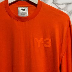 トレンド【yohji yamamoto adidas y-3 ヨウジヤマモト アディダス ワイスリー  【商品名】ロゴ プリント / 長袖 カットソー Tシャツ