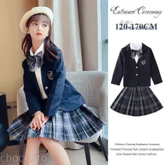 入学式 子供服 卒業式 おしゃれ フォーマル スーツ 女の子 発表会 制服 スクール 受験 4点セット 卒服 プリーツスカート 七五三 チェック柄 面接 スカート vii4w404346