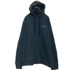 UNDER ARMOUR ロゴスウェット パーカー XXL ブラック アンダーアーマー スポーツ ビッグサイズ 古着卸 アメリカ仕入 a611-8658