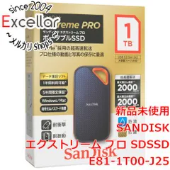 2024年最新】SanDisk サンディスク エクストリーム ポータブル SSD 1TB