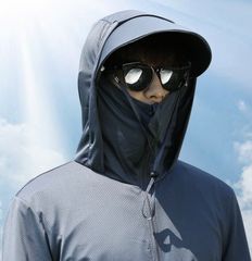 メンズ 人気の無地系uvカットラッシュパーカー uvカット パーカー ラッシュガード トップス 薄手 ひんやり 長袖 フード付 ジップアップ 体型カバー ストレッチ 360度紫外線対策 通気性抜群 日よけ対策 紫外線対策 カジュアル サンシェード付き