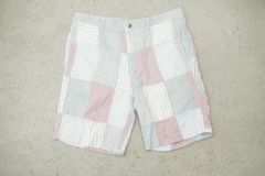 美品 A.P.C アーペーセー JESSICA OGDEN MADRAS ジャントゥイトゥ ジェシカ オグデン パッチワーク ショート パンツ ショーツ 724P★4