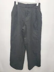 ◇ BEAUTY&YOUTH UNITED ARROWS ウール混 七分丈 クロップド ワイド パンツ サイズＭ ブラック レディース P  【1406180056889】