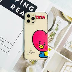 ❤️残り僅か 防弾少年団 TATA iPhone13mini　可愛い 韓国 iPhoneケース  BT21 グッズ おしゃれ スマホケース ビーティー21 レンズ保護 耐衝撃 アイフォン ケース かわいい 携帯カバー キャラクター おもしろ シリコン