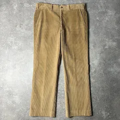 80s LLBean ノータック 太畝 コーデュロイ パンツ / 80年代 ビンテージ エルエルビーン スラックス ロケット TALON タロン