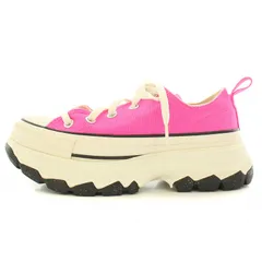 コンバース CONVERSE ALL STAR TREKWAVE OX オールスター トレックウエーブOX ローカットスニーカー 厚底 キャンバス US4 23cm ピンク 1SD682 /BB レディースのサムネイル