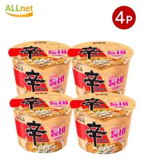 農心 辛ラーメン焼きそば トゥーンバ 大カップ113g×4個セット Spicy Creamy 韓国食品 トゥーンバパスタ 韓国ラーメン スパイシートゥーンバパスタ 辛ラーメントゥーンバ