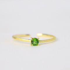 K14天然エメラルドYGリング 9号 - メルカリ