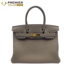 エルメス べアンコンパクト クレ エプソン ゴールド金具 K刻印 エルメス ベアンコンパクト ゴールド ヴォーエプソン ゴールド