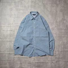 『 TOMMY HILFIGER / トミーヒルフィガー 』 ベーシックチェックシャツ ( Mサイズ ) ブルー色