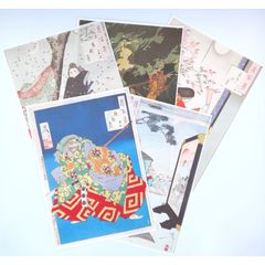 [月岡芳年] 和紙使用　月百姿有名図柄５枚セット(4)　複製 ☆送料無料☆