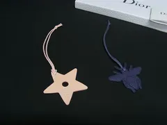 ■新品同様■ ChristianDior クリスチャンディオール レザー チャーム オーナメント インテリア ピンク系×ネイビー系 DJ7910