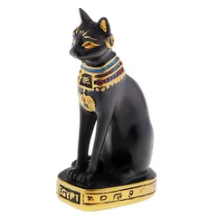 Baosity レ猫の形図エジプトの猫の女神バステト像4インチの高さ, ブラック 1