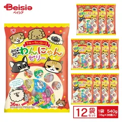 エースベーカリー フルーツいろいろ わんにゃんゼリー 540g（15g×36個入）×12袋のサムネイル