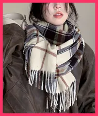 【スタッフおすすめ！】 フリンジマフラー チェック柄 韓国風秋冬 大判マフラー/男女兼用マフラー/プレゼント 小物 レディース 配色ストール 両面マフラー おすすめ おしゃれ　人気 上品 99YQFS-001