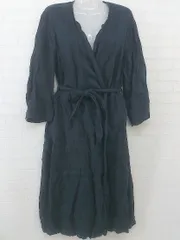 ◎ Harriss ウエストベルト付き リネン100% ガウン 10990のサムネイル