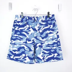 16SS SOPHNET. ソフネット SOPH ソフ INDIGO CAMOUFLAGE SHORTS コットン カモフラ 迷彩 ショーツ ショートパンツ NAVY Sのサムネイル