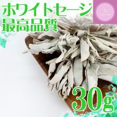 【超高品質】ホワイトセージ　クラスタータイプ　30ｇ【浄化・集中・瞑想に】