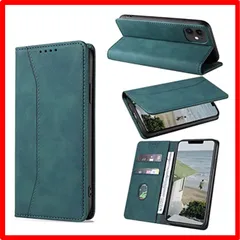 【匿名配送】 iPhone 12/12Pro_ターコイズ 【iPhone 12/12 Pro ケース】KWATUNG iphone 12 ケース 手帳型 おしゃ