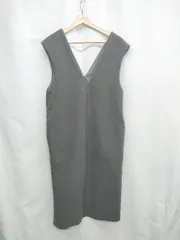 ◇ ⊇ ROPE PICNIC ロペピクニック 袖なし ロング ワンピース サイズ36 グレー レディース E  【1503050045339】