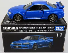 【中古】トミカ 1/62 日産 スカイライン GT-R V-SPECII Nur(ブルー) 「トミカ プレミアム」