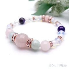 【恋愛・結婚・知性】新・桜園の姫君／女性の幸福を総合的にアップするパワーストーンブレス