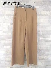 ◇ NATURAL BEAUTY BASIC ナチュラルビューティーベーシック タック ワイド パンツ サイズXS ブラウン レディース 【中古】 【1103150014558】