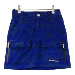 MARK&LONA タイト カモフラ 迷彩 青 スカート ゴルフ ウェア - メルカリ