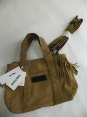 新品タグ付き ミネトンカ×ライトオン フリンジキャンパストート・ショルダーバッグ2WAY  ブラウン系