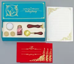 【中古】スタンプ・はんこ・印鑑 ヨナ＆ハク(シルエット) シーリングスタンプ＆レターセット 「暁のヨナ」 暁のヨナ 大原画展にヨナ一行＆スウォンの等身大立像を作ろう! クラウドファンディング 返礼品