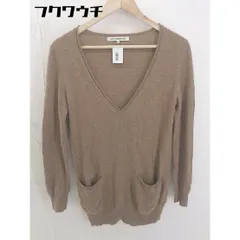 ◇ green label relaxing Vネック 長袖 ニット セーター サイズ38 ブラウン系 レディース  【中古】 【1112240005611】