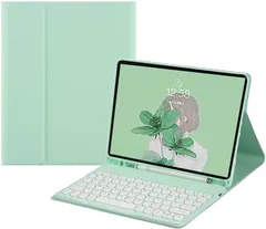 【人気商品】7/Mini Mini Mini Mini iPad iPad 6) iPad (緑 ，オートスリープ機能 レディース キャンディーカラー かわいい 7/6世代8.3インチ Bluetoothキーボード，女性人気2024秋発売Mini キーボードケ