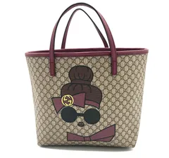 【鑑定済み】正規品 GUCCI グッチ マイクロGG チルドレンズ キッズライン トートバッグ ミニトート ハンドバッグ PVC レザー 388711のサムネイル