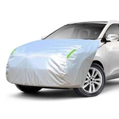 車カバー 車載用ヘッドライト 防炎フロント保護カバー 日焼け防止とアンチエイジング ボンネットカバー 裏側起毛素材で、スパンレース綿 LINFEN (オフロード車用/SUV-Lサイズ)