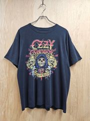【US古着】Ozzy Osbourne T-shirt | オジー・オズボーン ヘヴィメタル スカル プリント ロックT 半袖 Tシャツ ブラック L