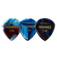Pickboy ピックボーイ ギターピック GP-MDZBU モダレズシリーズ ブルー 2.0mm/3.0mm/4.0mm 各1枚計3枚セット ティアドロップ型アクリル製ピック