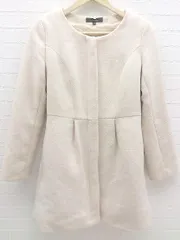 ◇ rienda リエンダ 裏地ファー ノーカラー コート サイズS ピンク レディース  【1002800334193】