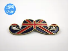 ブローチ クリップ ヒゲ男爵 ユニオンジャック ワンポイント