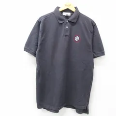 XL/古着 バナナリパブリック 半袖 ブランド ポロ シャツ メンズ 00s RALPH PILL 鹿の子 コットン 濃グレー 25may16 中古 トップス