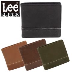 リー Lee 二つ折り財布 本革 ロゴ 小銭入れ付き メンズ カジュアル シンプル プレゼント ギフト ラッピング 0520529 日本正規品
